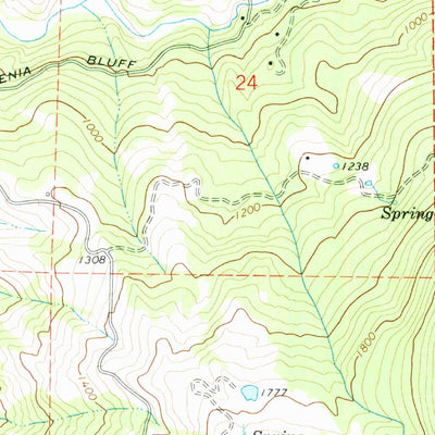 United States Geological Survey Alderpoint, CA (1969, 24000-Scale) digital map