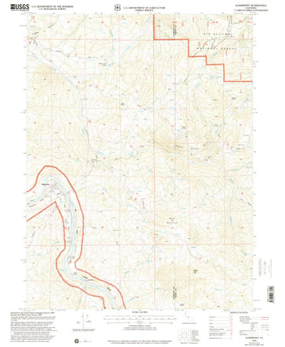 United States Geological Survey Alderpoint, CA (1997, 24000-Scale) digital map