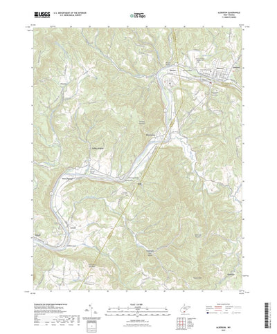 United States Geological Survey Alderson, WV (2023, 24000-Scale) digital map