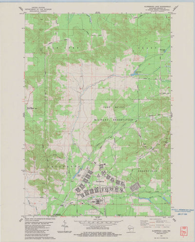 United States Geological Survey Alderwood Lake, WI (1983, 24000-Scale) digital map