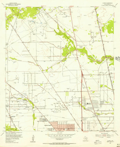 United States Geological Survey Aldine, TX (1954, 24000-Scale) digital map