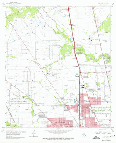 United States Geological Survey Aldine, TX (1967, 24000-Scale) digital map