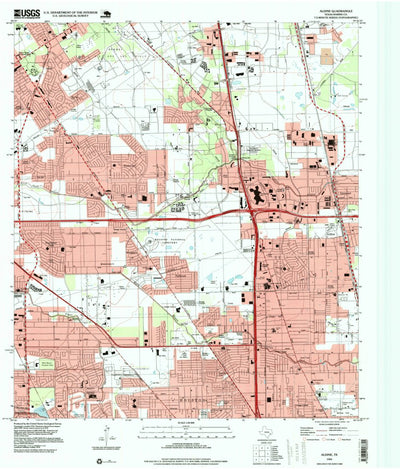 United States Geological Survey Aldine, TX (1995, 24000-Scale) digital map