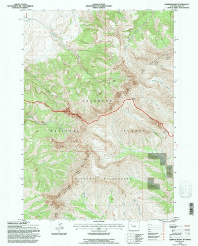 United States Geological Survey Aldrich Basin, WY (1991, 24000-Scale) digital map