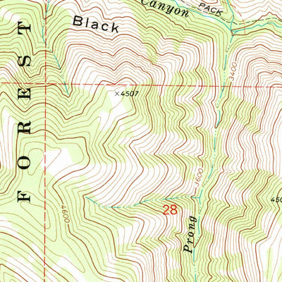 United States Geological Survey Aldrich Gulch, OR (1972, 24000-Scale) digital map