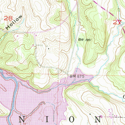 United States Geological Survey Aldrich, MO (1956, 24000-Scale) digital map