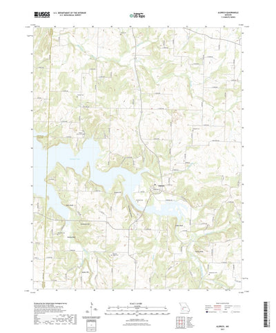 United States Geological Survey Aldrich, MO (2021, 24000-Scale) digital map