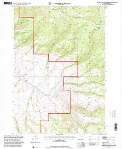 United States Geological Survey Aldrich Mountain South, OR (1998, 24000-Scale) digital map