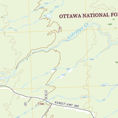 United States Geological Survey Aldridge Creek, MI (2019, 24000-Scale) digital map