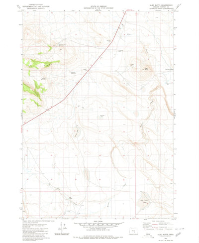 United States Geological Survey Alec Butte, OR (1980, 24000-Scale) digital map