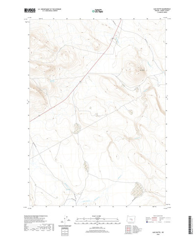 United States Geological Survey Alec Butte, OR (2020, 24000-Scale) digital map
