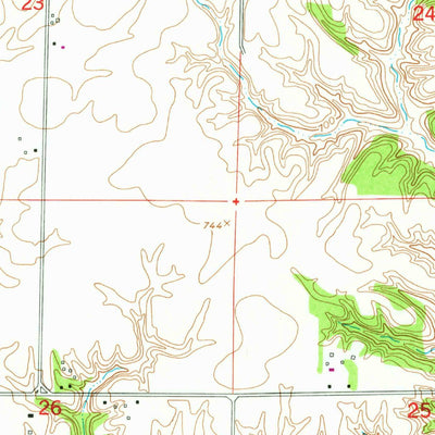 United States Geological Survey Aledo East, IL (1953, 24000-Scale) digital map
