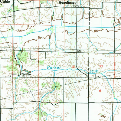 United States Geological Survey Aledo, IL-IA (1989, 100000-Scale) digital map