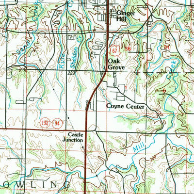 United States Geological Survey Aledo, IL-IA (1989, 100000-Scale) digital map