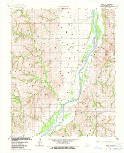 United States Geological Survey Aledo NE, OK (1985, 24000-Scale) digital map