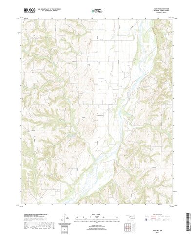 United States Geological Survey Aledo NE, OK (2022, 24000-Scale) digital map