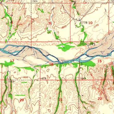 United States Geological Survey Aledo, OK (1962, 62500-Scale) digital map