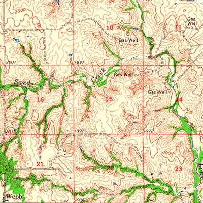 United States Geological Survey Aledo, OK (1962, 62500-Scale) digital map
