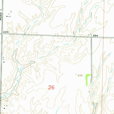 United States Geological Survey Aledo West, IL (1953, 24000-Scale) digital map