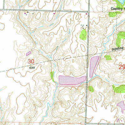United States Geological Survey Aledo West, IL (1953, 24000-Scale) digital map