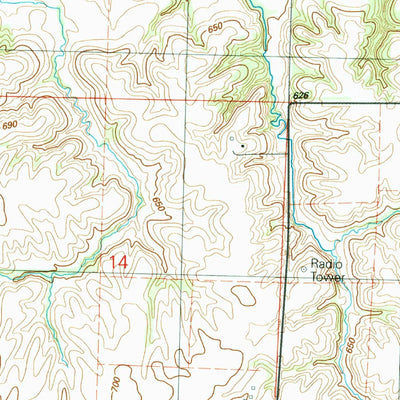 United States Geological Survey Aledo West, IL (1992, 24000-Scale) digital map