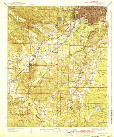United States Geological Survey Alexander, AR (1941, 62500-Scale) digital map