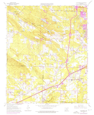 United States Geological Survey Alexander, AR (1961, 24000-Scale) digital map