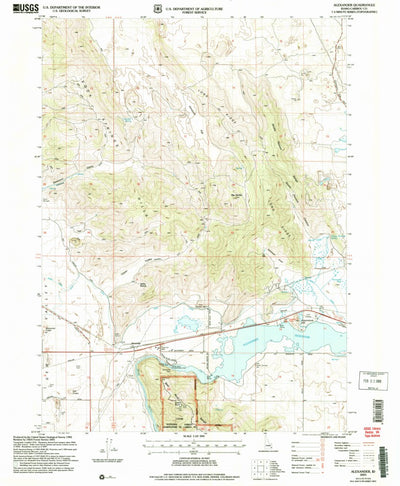 United States Geological Survey Alexander, ID (2005, 24000-Scale) digital map