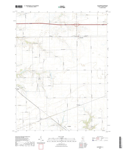 United States Geological Survey Alexander, IL (2021, 24000-Scale) digital map
