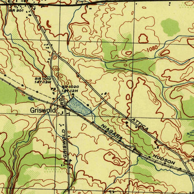 United States Geological Survey Alexander, NY (1944, 31680-Scale) digital map