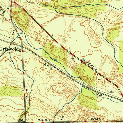 United States Geological Survey Alexander, NY (1951, 24000-Scale) digital map
