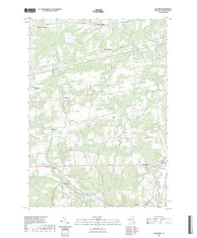 United States Geological Survey Alexander, NY (2023, 24000-Scale) digital map