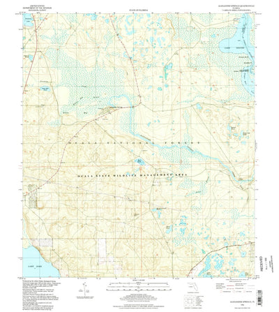 United States Geological Survey Alexander Springs, FL (1994, 24000-Scale) digital map
