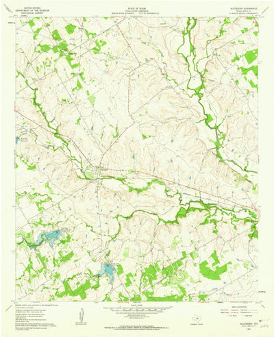 United States Geological Survey Alexander, TX (1961, 24000-Scale) digital map
