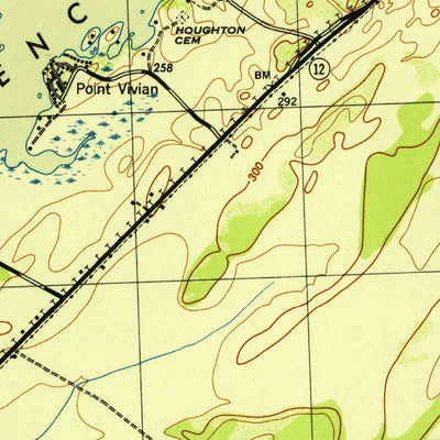 United States Geological Survey Alexandria Bay, NY (1943, 31680-Scale) digital map