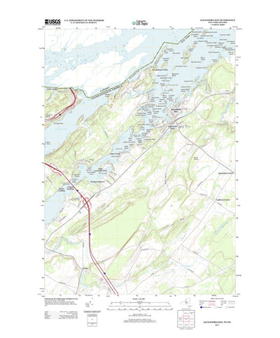 United States Geological Survey Alexandria Bay, NY (2013, 24000-Scale) digital map