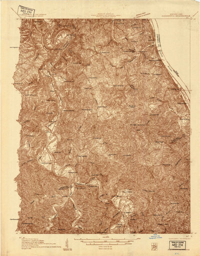 United States Geological Survey Alexandria, KY-OH (1929, 48000-Scale) digital map