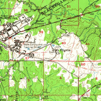 United States Geological Survey Alexandria, LA (1957, 62500-Scale) digital map