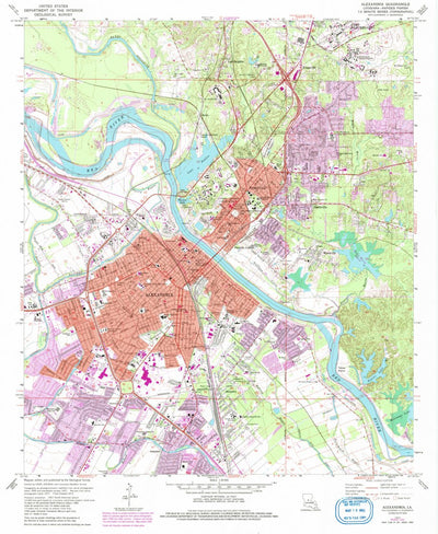 United States Geological Survey Alexandria, LA (1972, 24000-Scale) digital map