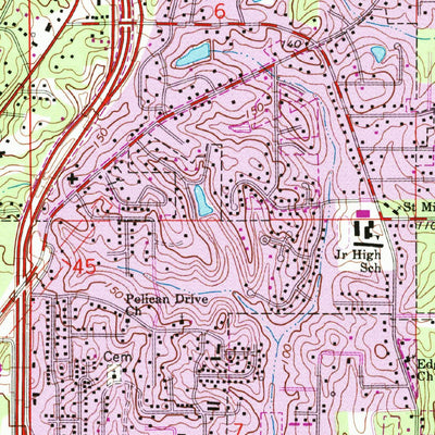 United States Geological Survey Alexandria, LA (1972, 24000-Scale) digital map