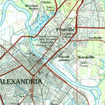 United States Geological Survey Alexandria, LA (1986, 100000-Scale) digital map