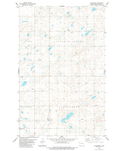 United States Geological Survey Alexandria, ND (1983, 24000-Scale) digital map