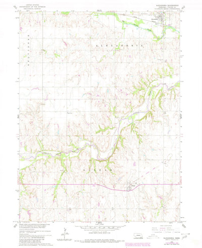 United States Geological Survey Alexandria, NE (1960, 24000-Scale) digital map
