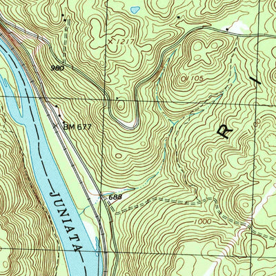 United States Geological Survey Alexandria, PA (1994, 24000-Scale) digital map