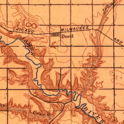 United States Geological Survey Alexandria, SD (1899, 125000-Scale) digital map