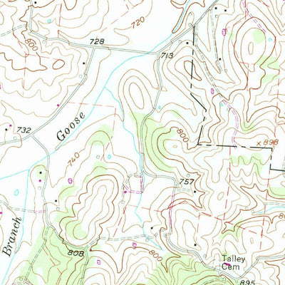 United States Geological Survey Alexandria, TN (1958, 24000-Scale) digital map