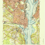 United States Geological Survey Alexandria, VA-DC-MD (1951, 24000-Scale) digital map