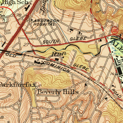 United States Geological Survey Alexandria, VA-DC-MD (1951, 24000-Scale) digital map