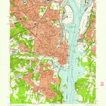 United States Geological Survey Alexandria, VA-DC-MD (1956, 24000-Scale) digital map
