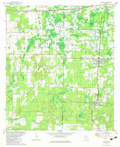 United States Geological Survey Alford, FL (1982, 24000-Scale) digital map